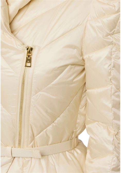 Piumino in tessuto vela con baschina ELISABETTA FRANCHI | Giubbini | PI89Z56E2DZ9